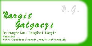 margit galgoczi business card